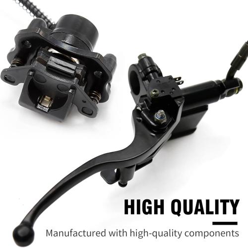 Left Hydraulic Brake Master Caliper Rear Hand Hydraulic Disc Brake Assembly Replacement for 50cc 90cc 110ccc 125cc Chinese Taotao Roketa Sunl Go-Kart Dune Buggy Quad ATV Dirt Mini Bike