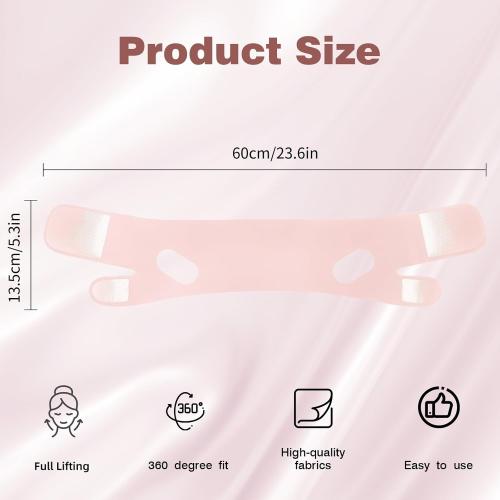 Jawline Shaper,V Line Lifting Mask,Pink,M