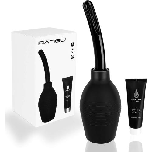 Enema Bulb Kit with Lube Anal Douche Superior Materials Douche for Men Women
