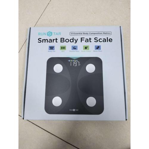 Scale for Body Weight and Fat Percentage, RunSTAR Digital Accurate Bathroom Smart Scale with Large Display, FSA&HSA Eligible 13 Body Composition Analyzer Sync App