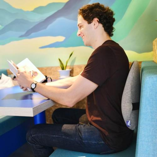 C CUSHION LAB Extra Dense Lumbar Pillow - Patented Ergonomic Multi-Region Firm Back Support for Lower Back Pain Relief - Lumbar Support Cushion with Strap for Office Chair, Car, Sofa - Wellness Green