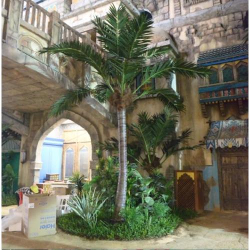 Large Artificial Coconut Tree Fake Coconut Tree Indoor and Outdoor Decorative Plants 2.5m