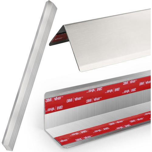 304 Stainless Steel Wall Corner Guard 2 x 2 x 48 inch, Pack of 10 Metal Wall Corner Protector with 90-Degree Angle for Wall Protection and Decoration (10)