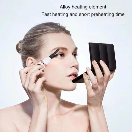 Heated Eyelash Curlers, USB Rechargeable Long Lasting with LED Temp Display Electric Lash Curling Wand with LED Display for 24h Long Lasting Curling