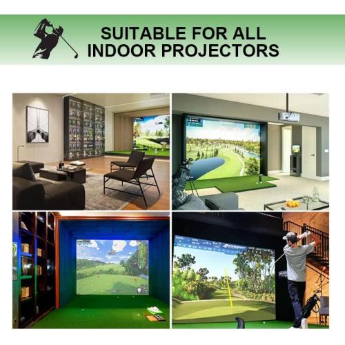 Custom Impact Screen for Golf Training - Indoor/Outdoor, 4mm Thickened, Ultra Clear with Grommet Holes