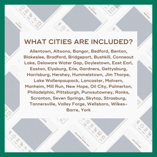 Reach International Outfitters Pennsylvania Adventure Bucket List: 50 Scratch-Off Cards for Outdoor Activities, Tourist Attractions, and Road Trips - Perfect Travel Gift and Guide for Exploring