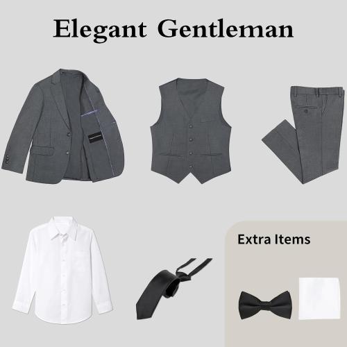 Size M ...Boys Suit Teenager Suits Set for Boys, Kids Slim Fit Formal Wear Tuxedo, Ring Bearer Outfit for Wedding
