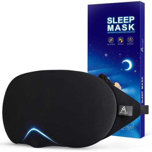 Mavogel Cotton Sleep Eye Mask, Light Blocking with Adjustable Nose Bridge