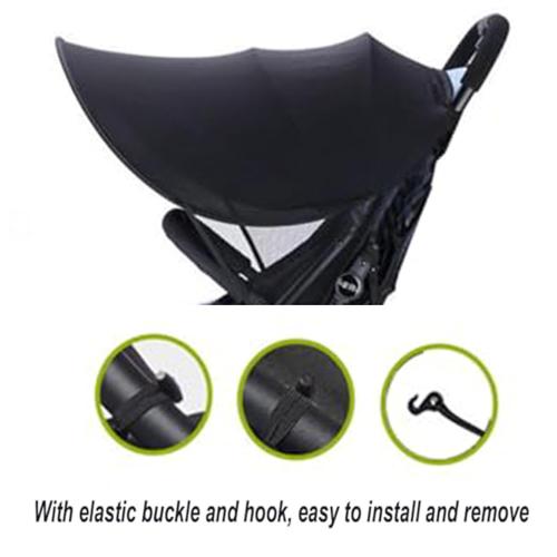 Baby Stroller Sun Shade Cover Universal Stroller Canopy Awning UV Protection Sun Cover for Car Seat Pram Pushchair Sun Shade Baby Buggy Sun Shield Foldable Removable