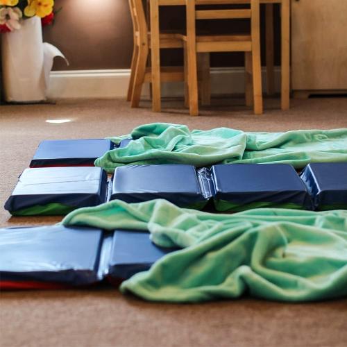 KinderMat, KinderFleece Blanket, Green, Soft Fleece Blanket Perfect for School, Daycare, or Your Home – 36” x 45”