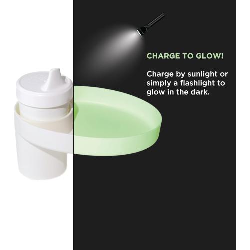 Travel Tray Oval USA Made Extend Your Current Cup Holder to Hold Your Cup Plus A Tray for Snacks, Toys and Accessories. Use in a Car Seat, Booster, Stroller, Golf Cart, Outdoor Chair, Glow