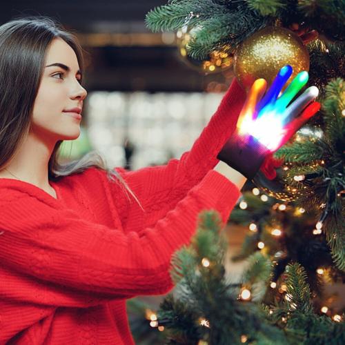 Zcargel Led Glowing Gloves Flashing Party Cosplay For Adults Children Christmas Halloween Performance Atmosphere Hand Props