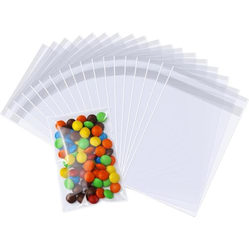PigPotParty Cookie Bags 3''x 5, 100 Pcs Self Sealing Cellophane Treat Bags, Small Clear Plastic Goodie Bag for Gift, Snack, Party Favor, Candy