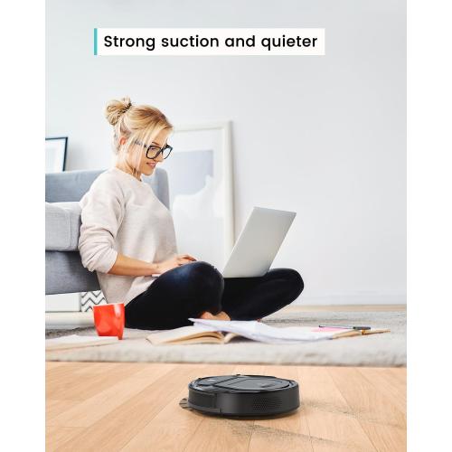 Lefant Vacuum and Mop Combo, WiFi/App/Alexa Control, 2000Pa Strong Suction 2 in 1 Mopping Robotic Vacuum Cleaner, Self-Charging, No Tangling, Slim, Ideal for Hard Floor, Pet Hair, Carpet M210B