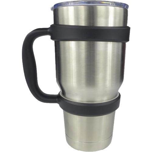 Handle for 30oz Yeti Rambler Tumbler Cooler Cup SIC Kodiak Cups Etc Holder Grip Black