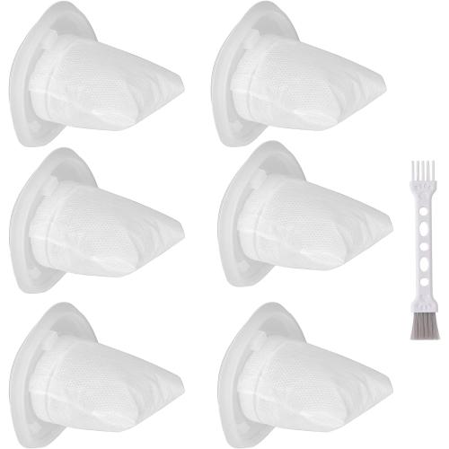 HNVCF10 Replacement Filters, Compatible with Black and Decker Dustbuster Hand Vacuums HNVC215B10, HNV215B12, HNVC215BW52, HNVC115J06, HNVC115B22, HNVC220BCZ01, HNVC220BCP07 Filter (6 Pack)