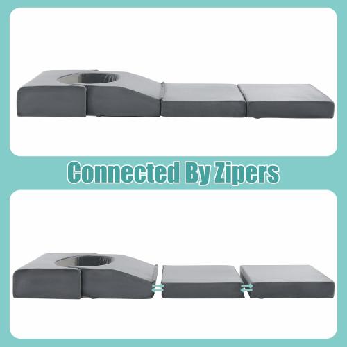 Color Grey  Adjustable Size BBL Pillow After Surgery for Sleeping,High Density Foam Foldable BBL Brazilian Butt Lift Pillow Post Surgery Recovery for Sleeping, BBL Recovery Must Haves,Grey