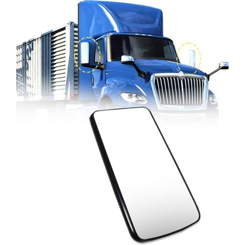 BLACK Replacement International Lt625 Hood Mirror compatible with 2018 LT625 (Main Mirror, Pair)