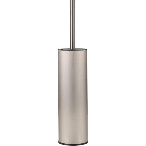 Toilet Brush and Holder Set Premium Material Toilet Bowl Cleaner Free Standing Toilet Bowl Brush and Holder 1pack Brushed Nickel