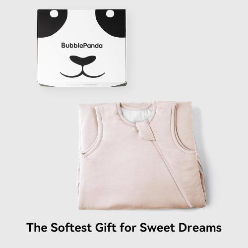 BubblePanda Rayon Made from Bamboo Sleep Sack 6-12 Months 1.0 Tog Soft Toddler Sleeping Sack for Babies 2-Way Zipper Baby Wearable Blanket