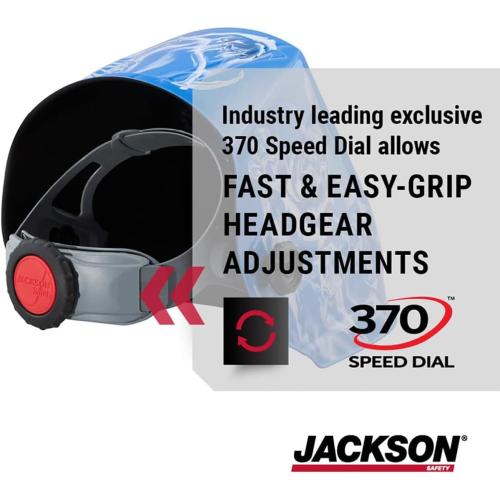 Jackson Safety Premium Graphic Welding Hood with ADF - Ultra Lightweight Auto Darkening Welding Helmet - ANSI Z87.1 (Multiple Styles)