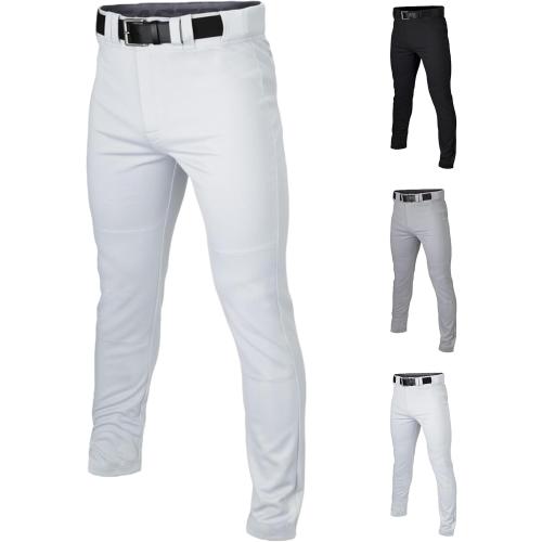 Easton Men's Rival  Baseball Pants | Full Length Semi-Relaxed Fit | Adult Sizes | Solid | Multiple Colors