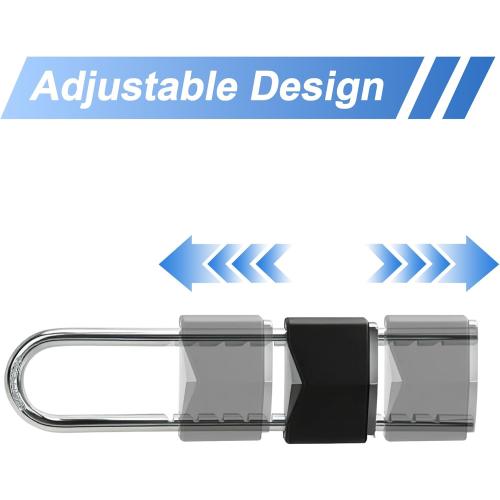 French Door Lock for Double Doors, Adjustable Double Door Lock for Home Security Prevent Kick Ins for Various Knob Width Door Security