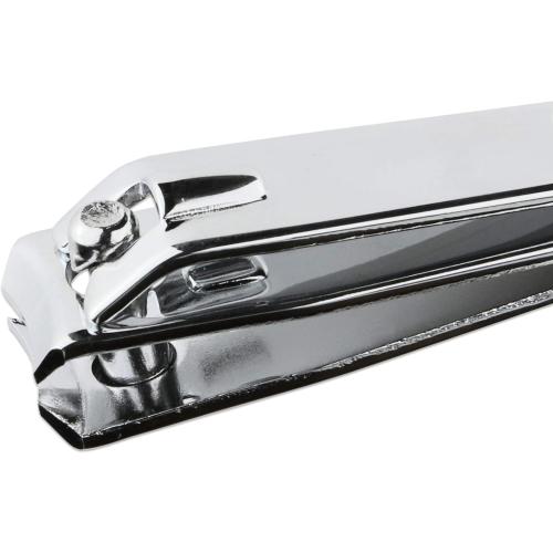 Color Silver 3pcs Large Beauticom Stainless Steel Curved Nail Clipper - Professional Ultra Sharp Sturdy Silver Finger Nail and Toe Nail Cutters for Acrylic Nails Grooming Manicure