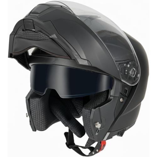 Favoto Modular Motorcycle Helmet, Flip Up Helmet with Dual Visor, DOT Approved, Lightweight Full Face Helmet Street Dirt Bike ATV Off Road Motocross Helmet for Adults