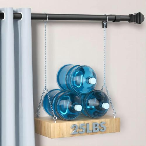 Curtain Rods for Windows 2 Pack 36-124 inch, 5/8 inch Matte Black Curtain Rod Adjustable by Splicing for Bedroom Kitchen Living Room
