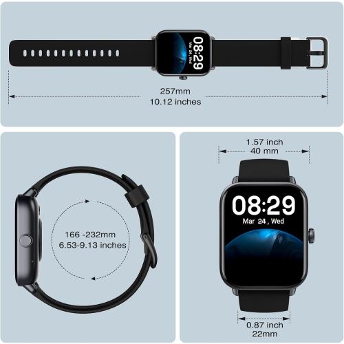 ENOMIR [2025 New] Smart Watch for Men - Alexa Built-in Fitness Tracker with Call Function&1.8 HD Touchscreen, IP68 Waterproof Heart Rate/Sleep/SpO2 Monitor, 100  Sport Modes, iOS Android Compatible