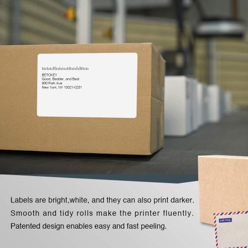 40 rolls Compatible DYMO 1744907 (4 x 6) Shipping Labels, Perforated, Compatible with DYMO Labelwriter 4XL Rollo & Zebra, NOT Fit 5XL