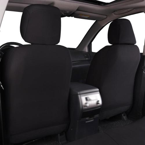 Flying Banner Car Seat Covers Front Seats Rear Bench Polyester car seat Protectors Easy installations Rear Bench Split Classic Man Lady Truck (Full Set - Low Back - Combo Pack, Black Red)