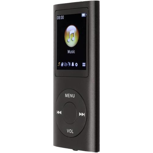 Multifunctional Portable MP3 Music Player with Large Memory Capacity and Premium Material for Music Enthusiasts (Black)