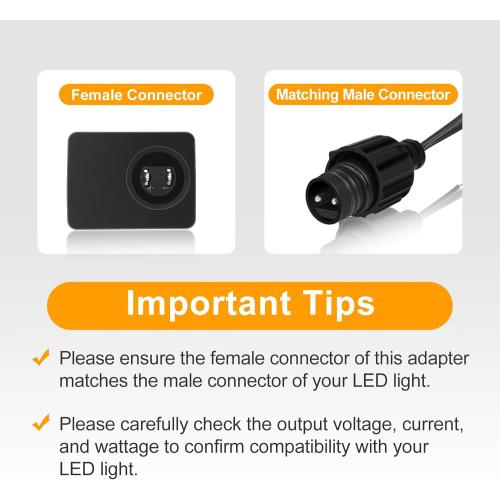 inShareplus 12V 1A LED Class 2 Power Supply, 12W IP44 AC100-120V Waterproof Adapter Driver, LED Transformer Replacement for Christmas Tree, String Light, Lawn Lamp, Inflatable Device
