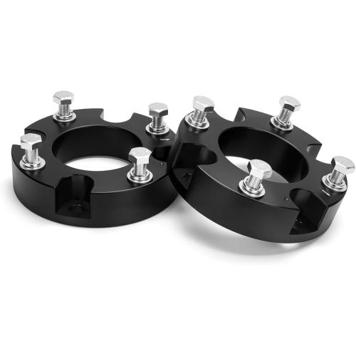 Dynofit 2 Inch Leveling Kit for 2007-2026 Tundra/Sequoia 2WD 4WD, 2 Front Lift Suspension Strut Spacers, Heavy Duty Aluminum Level Kit Compatible with Toyota Pickup/SUV Shock Absorbers