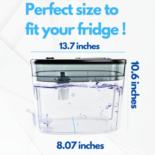 OnlyPure 120 Gallon Long Life 40 Cups Water Filter Pitcher 1 Membrane Filter, IAPMO Certified, 5X Times Lifetime, Reduces 99% Lead, Cadmium, Mercury, PFAS, PFOS, Compatible Brita Long Last Pitcher