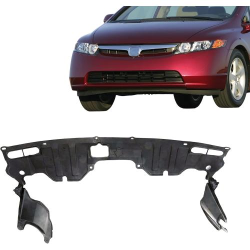CarPartsDepot Front Lower Engine Splash Shield Center Cover Compatible with 2006-2011 Honda Civic 4-Door Sedan 2-Door Coupe 74111SNAA00 HO1228112