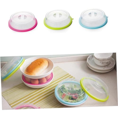 DECHOUS Microwave Oil Proof Cover Stove Microwave Lid Kitchen Canning Lids Plate Microwave Splatter Cover Food Cover Dome Liners Reheat Food Cover Microwave Oven Counter Green re-usable