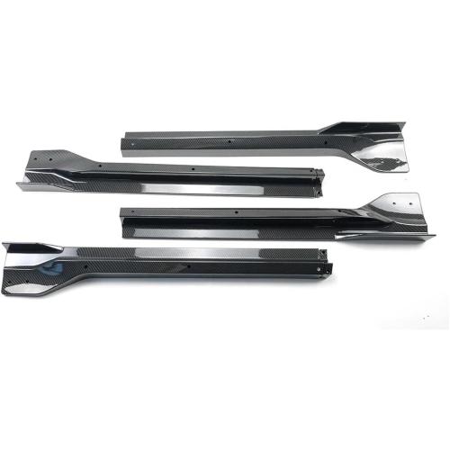 Car Side Skirt Extension Splitter A Pair Compatible For Jeep Grand Cherokee SRT/SRT8/Trackhawk 2012-2021 Plate Lip Bumper Winglet Body Kit(Wet Carbon Fiber)