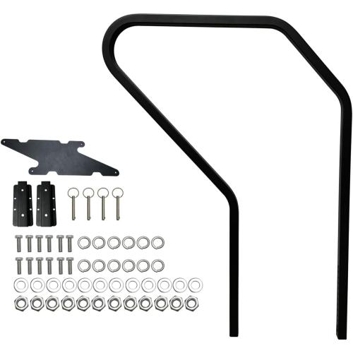 koxuyim RV Handrail Fit for Any Generation 3 Triple Or Quad Solid Step | for 5th Wheel Rvs Travel Trailers Steel 3 or 4 Step 799640, Entry Assist , Rails for RV Stairs Steel, No Drilling Required