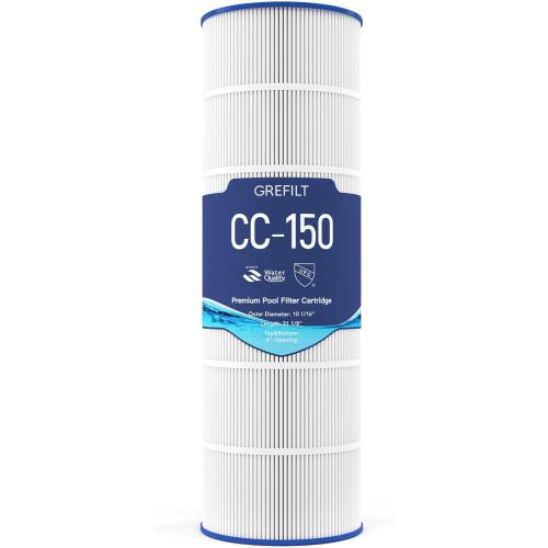 CC150 Pool Filter Cartridge, Compatible with Pentair Clean & Clear 150, Replaces Pleatco PAP150, Unicel C-9415, Pentair R173216, 150 sq. ft