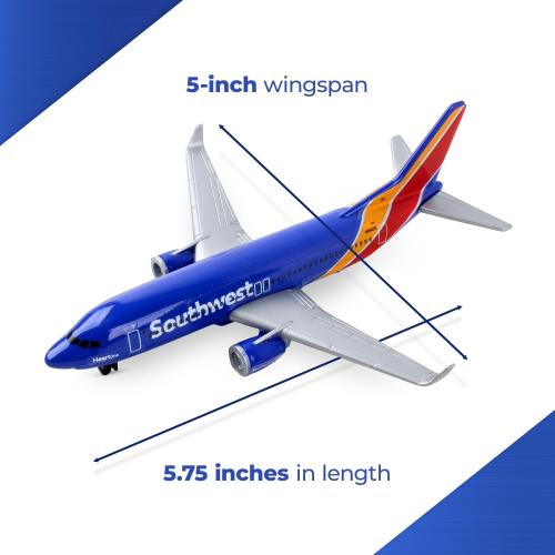 Daron Toy Airplane – Southwest Airlines – Die-Cast Metal Model Airplane Toy with Plastic Parts for Kids Ages 3