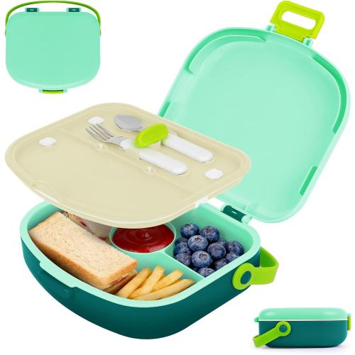 G.a HOMEFAVOR Lunch Box for Kids, Green, 41 oz