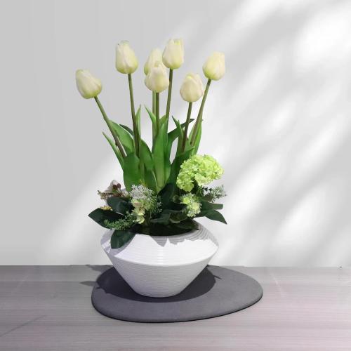 Elfcool Plant Saucer Quick Dry Absorbent Flower Plant Pot Saucer Dirp Tray Diatomaceous Earth Plant Mat for Indoor Outdoor Plants (12''-Dark Grey-1pack)