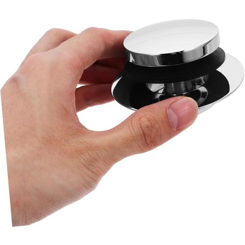 Cabilock Washbasin Drain Stopper Heavy Duty Metal Pressing Sink Stopper for Bathroom and Kitchen Prevents Water Backflow Easy to Clean and Install
