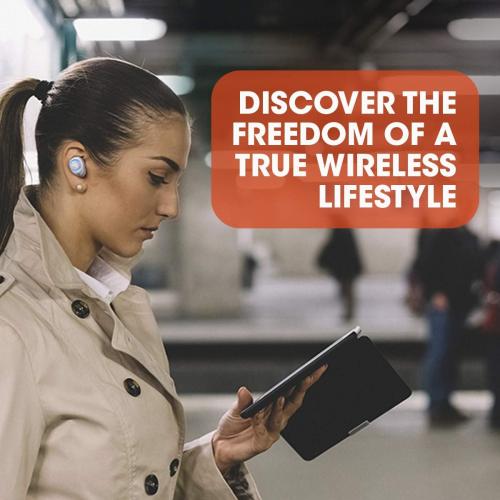 JBL FREEXBLK Free X Wireless in-Ear Headphones - (JBLFREEXBLKBT) Black (Renewed)