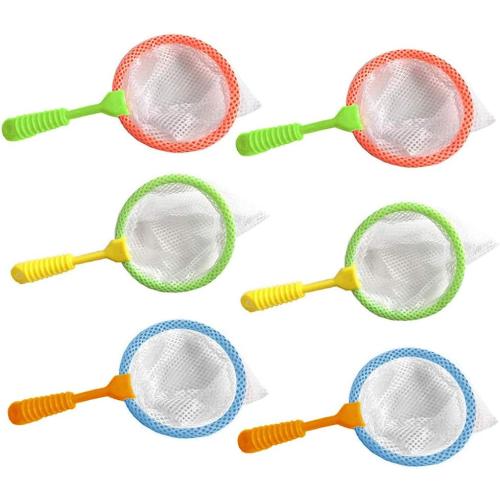 Shindel Durable Kids Bug Catcher Nets, 4PCS Insect Collecting Net Bath Toy Adventure Tool Early Learning Tool for Specimen Observation