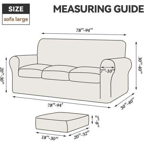 Size Large Color Blue  9 Pieces Velvet High Stretch Couch Covers for 3 Cushion Couch Sofa Slipcovers, Washable Furniture Protector with Non Slip Elastic Bottom, Feature Soft and Thick Plush Fabric, Navy Blue, Large