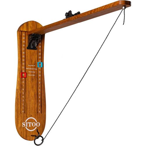 Ring Toss Game for Adults, Outdoors Games, Hook and Ring Game with Foldable Arm